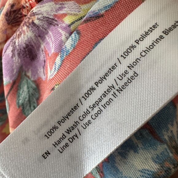 NWT Band of Gypsies Collective Floral Tropical Smocked Dress Size Medium - Picture 6 of 6